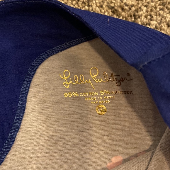 Lilly Pulitzer Waverly Resort Navy Elephant Drop Top - Picture 4 of 6